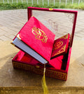 Mehroon ACRYLIC GLASS QURAN BOX & QURAN SHAREEF